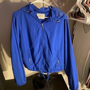 Ashley by 26 International. Blue wind breaker. size: L